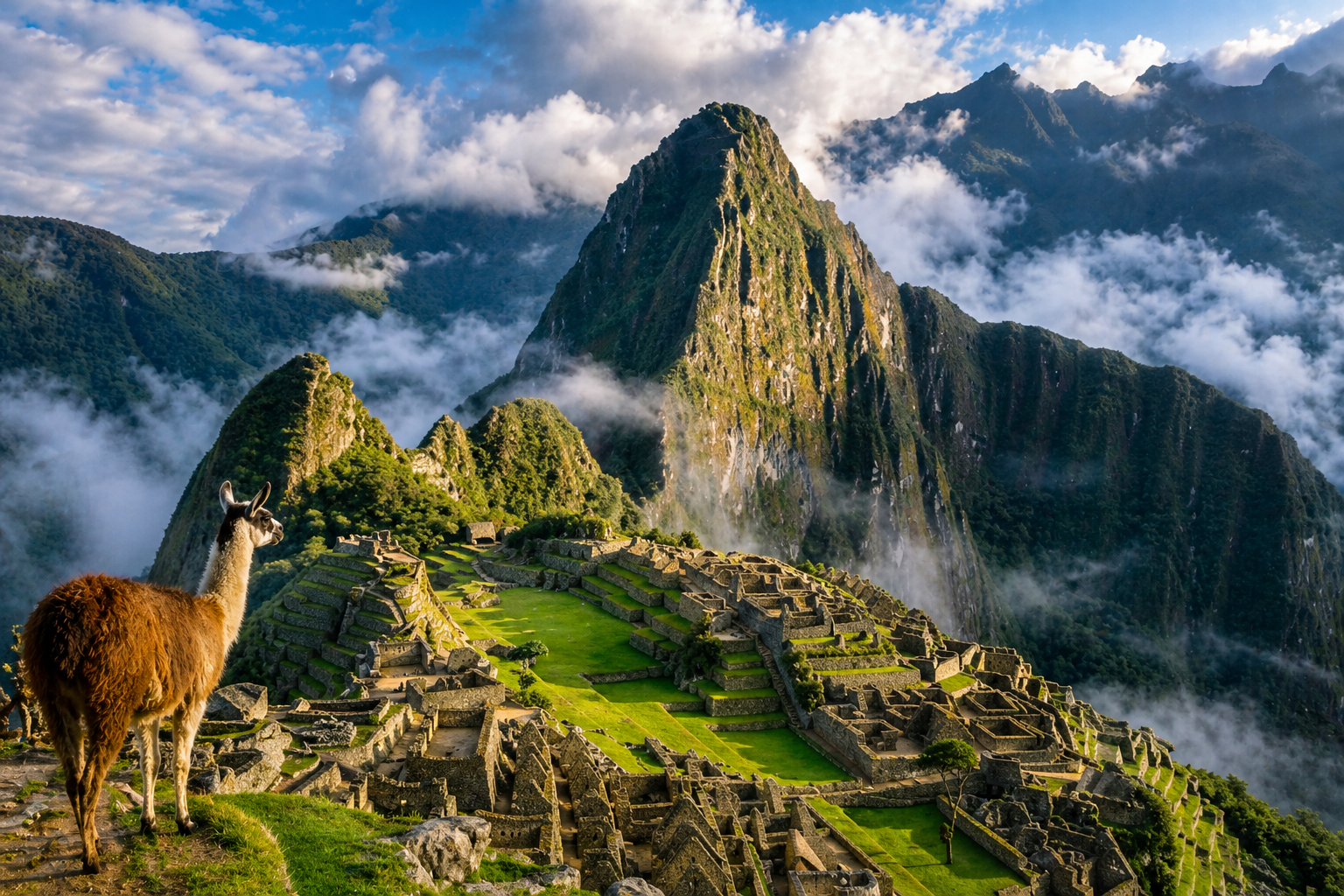 Machu Picchu entre nubes: una maravilla del mundo